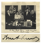 John F. Kennedy Signed 10 x 8 Photo -- With University Archives COA